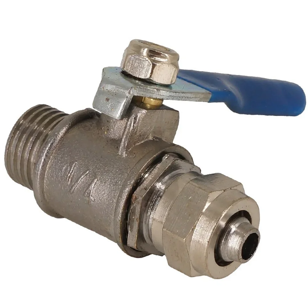 Air Quick Connect G1 4 Inch Valve Pneumatic Systems 11x9x9cm Easy Operation Hand Control 2-Point External Thread