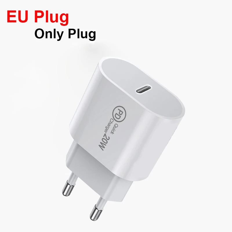 New 20W EU plug PD Charger for xiaomi 13 pro fast charger for iphone 14 13 13 pro 12 11 type-c charging phone power supply