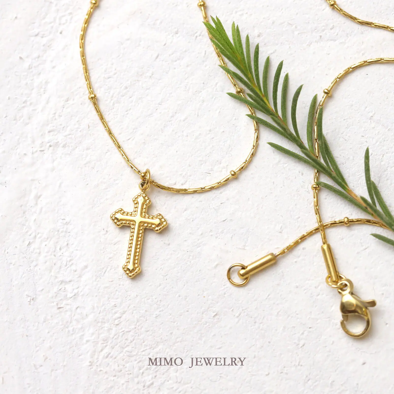 

1 шт. подвеска-крестик из титановой стали с золотым покрытием для изготовления украшений, аксессуары для браслетов своими руками