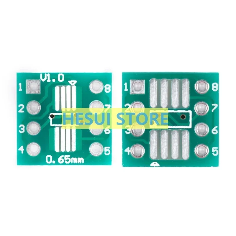 SMD to DIP transfer board SOP8/SSOP8/TSSOP8 to DIP foot distance 0.65/1.27mm