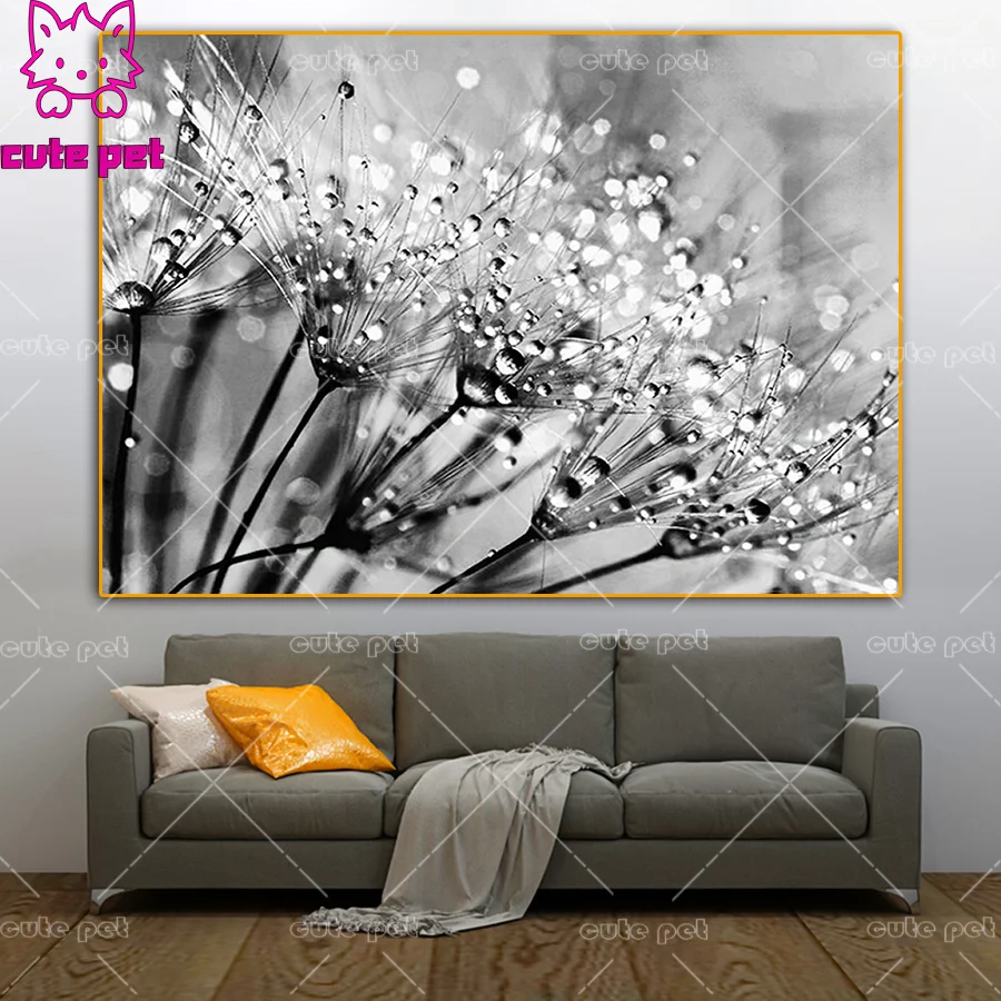 Diamond Embroidery Plant dandelion sale Rhinestone painting 5D DIY Diamond Painting Cross Stitch full square round drill Decor