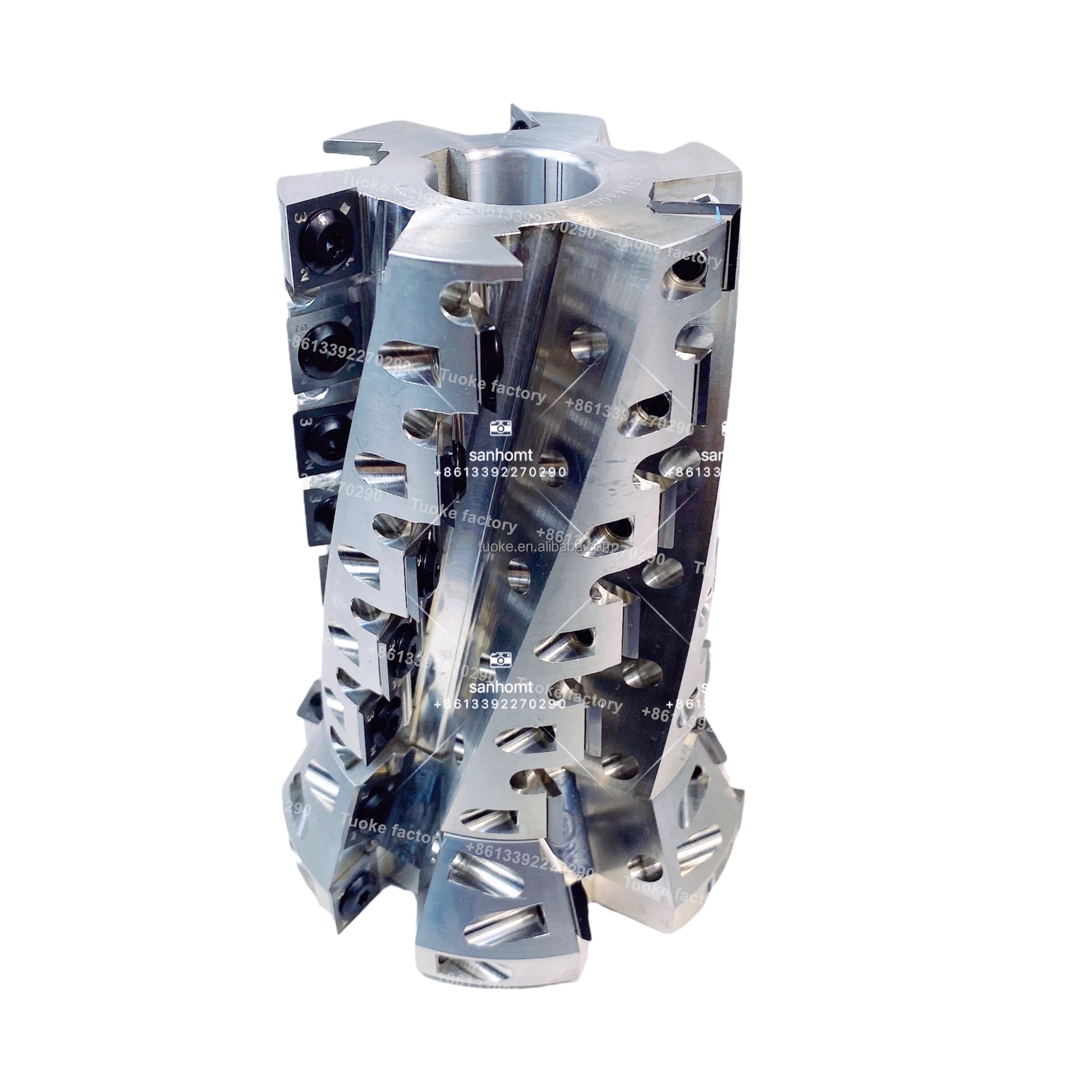 

Direct Heavy Cut Spiral Knife Shaft Helical Cutterhead Planer for Solid Wood Processing