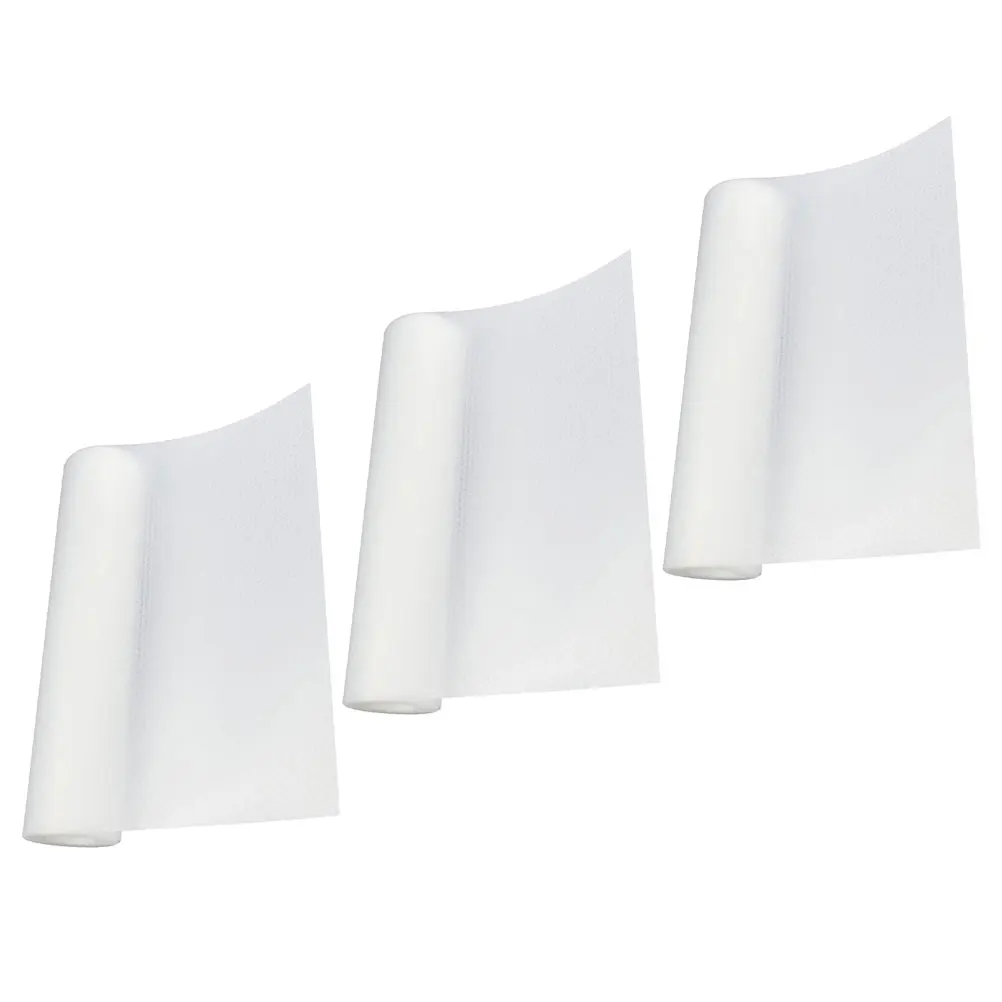 

3pcs 3 Rolls Clear Cabinet Liner Anti-Skid Shelf Liner Waterproof Drawer Mat Kitchen Storage Organizer Eva Moisture Proof Heat