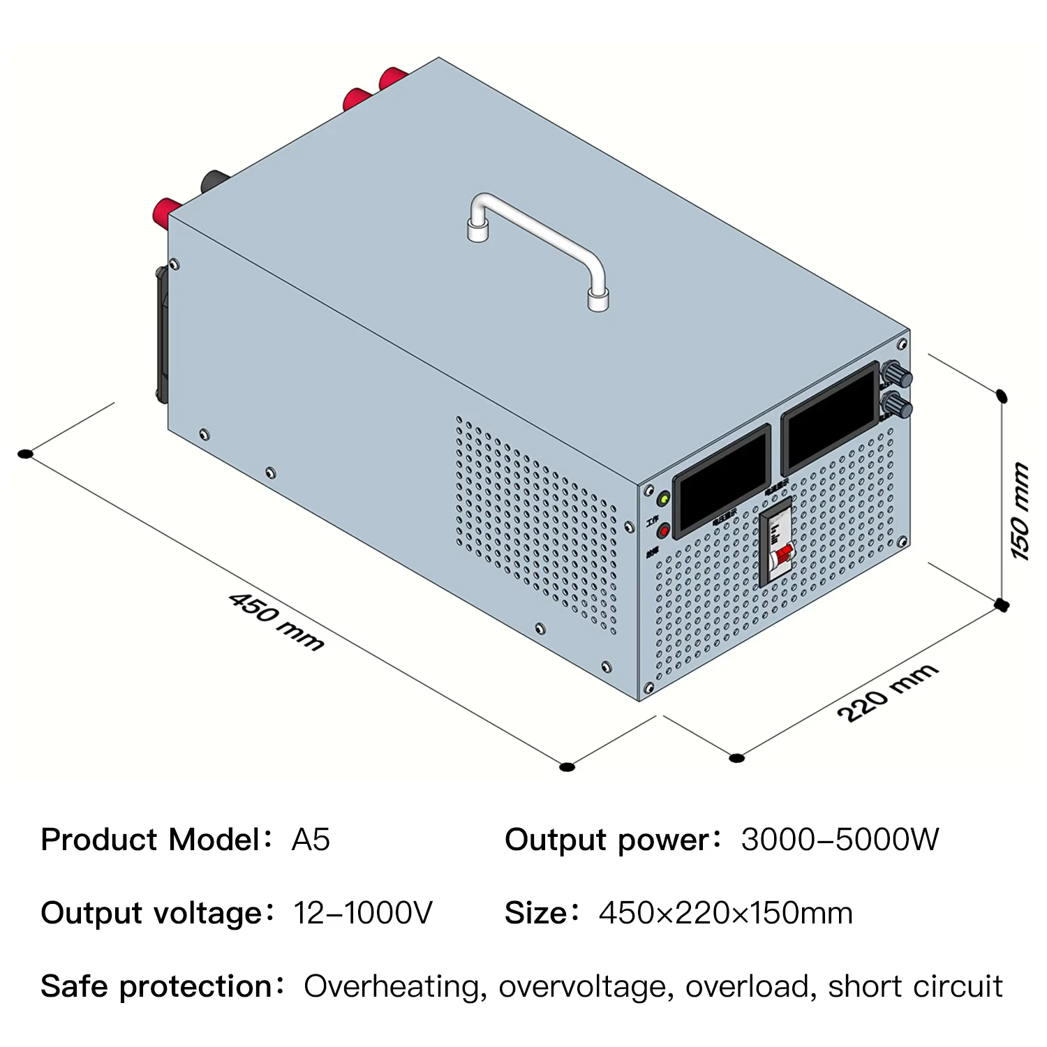 Output 36V-5000W AC-DC Switching Regulated Power Supply for Various DC Applications ,Capacity 24V-1000V Optional Output