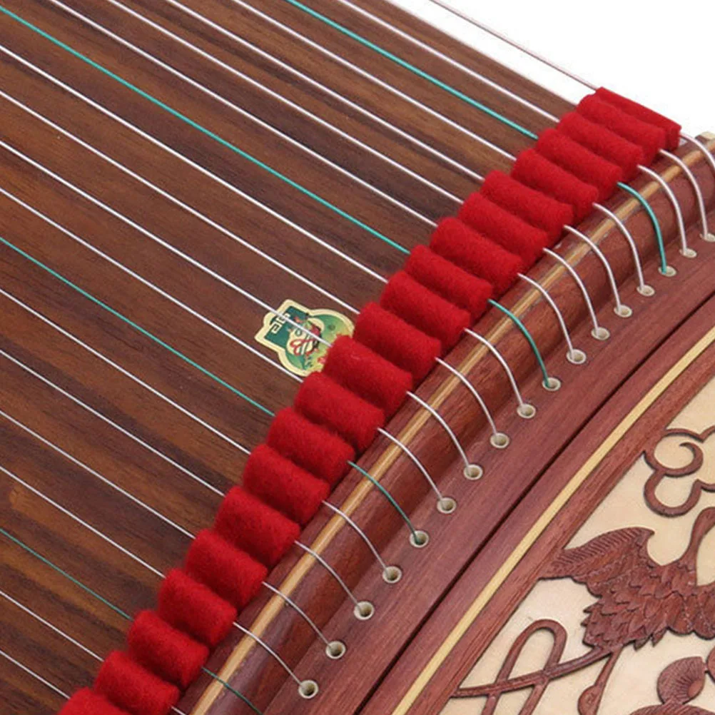 

2Pcs Guzheng Mute Wool Mixture Durable Flexible Silent Effect Reduce Volume Without Tone Loss Practice Accessory