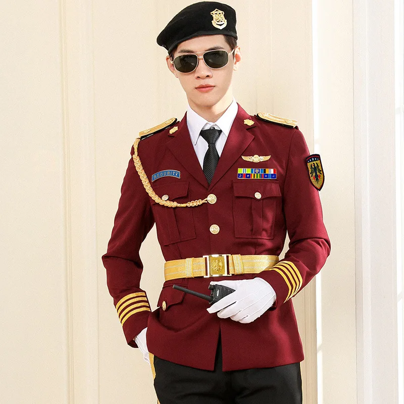 New Security UniformSpring and Autumn Security UniformsSuitsMen's Security Property Concierge UniformsSus