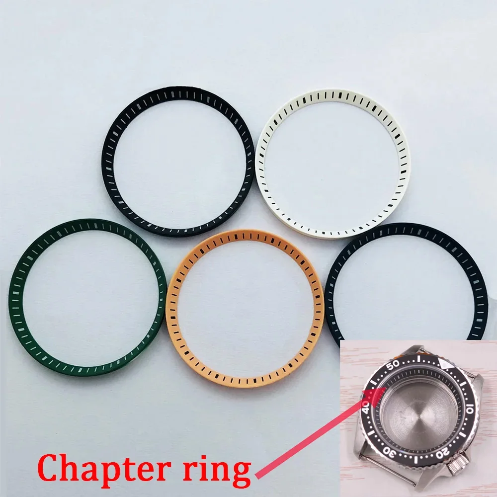 42mm Watch Case Sterile Sapphire Glass 5 Colors Bezel And Chapter Ring Fit NH35 NH36 Automatic Movement Watches Accessories