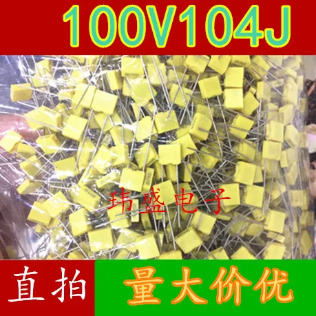 10 pieces  104 100V 104J100 100nF 0.1UF  1000/