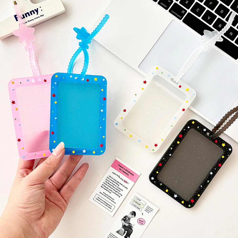 

Держатель для карт Ins Kawaii Puppy 3-дюймовый держатель для фотокарт Kpop Держатель для фотокарт Держатель для фотокарточек Сумка Подвеска Школьные канцелярские принадлежности