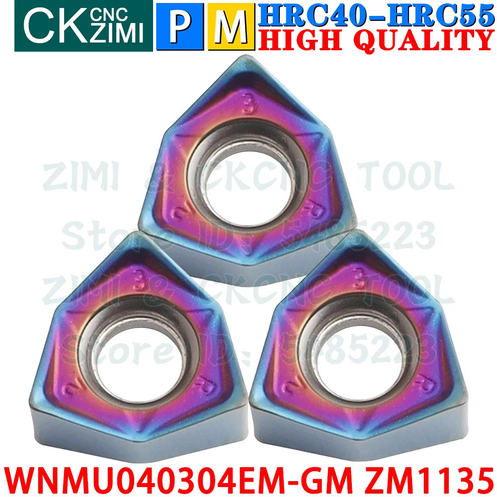 Imagem -03 - Wnmu 040304 gm Inserto de Metal Duro Inserto de Fresamento de Alimentação Rápida Ferramentas de Fresagem de Corte Pesado de Avanço Rápido Intercambiável Wnmu Mfwn90 Cnc para Aço Aço Inoxidável Wnmu040304em-gm Zm1135