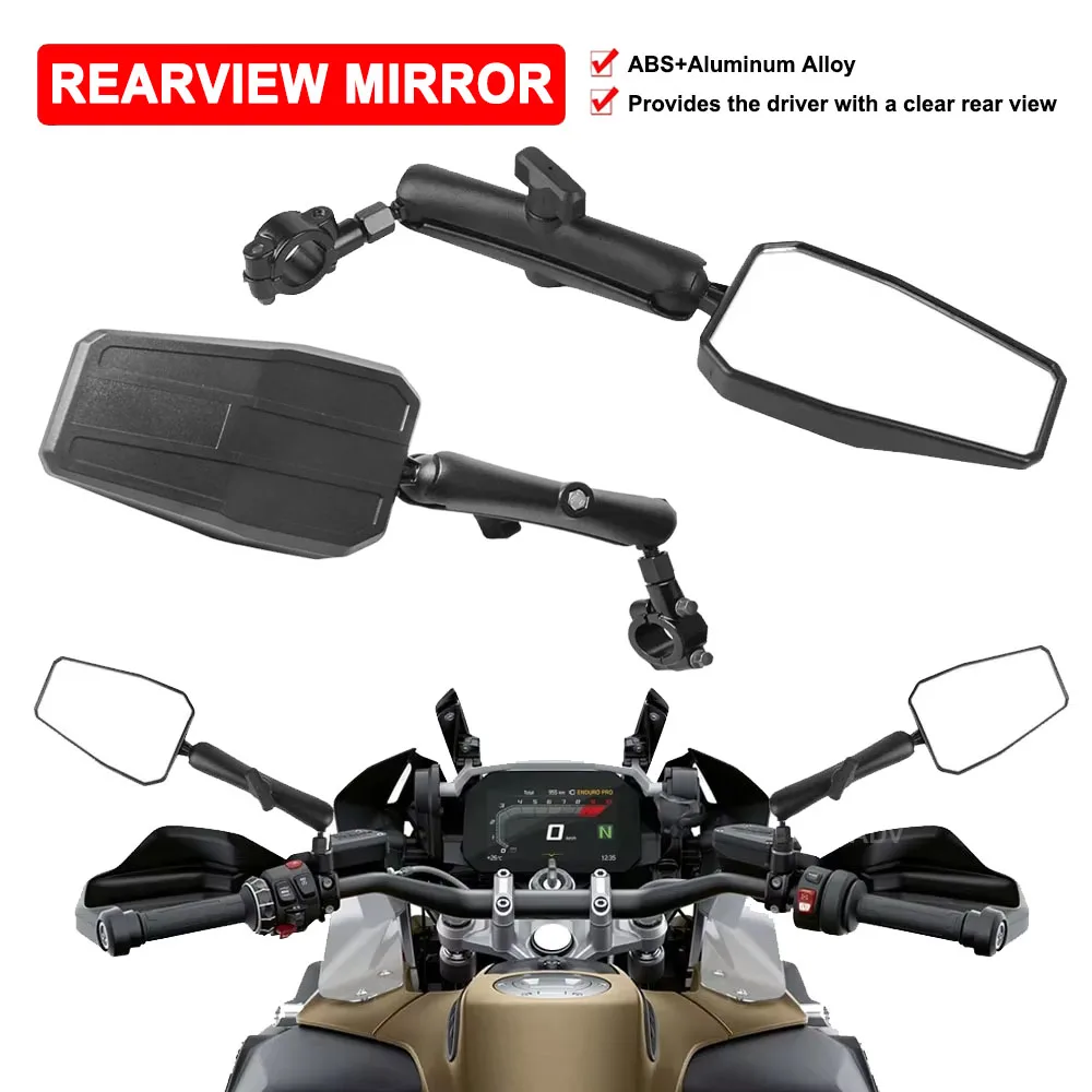 

Motorcycle Accessories Rearview Mirrors With 8MM 10MM Screws Universal Side Mirror For BMW For Honda Electric Scooter Motorbikes