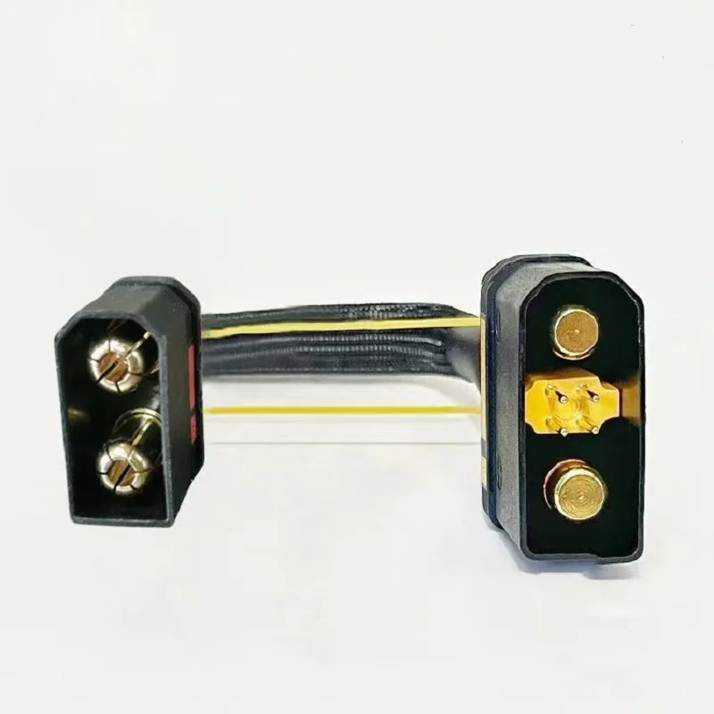 QS8 to QS10 Anti-Spark Adapter Cable 6AWG 20cm High Current Conversion Line for RC  Motorcycle E-Bike Battery wire with Sleeves