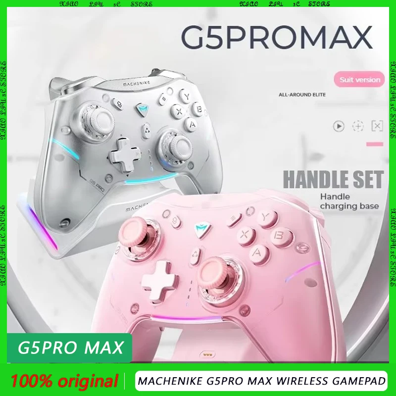 

Machenike G5pro Max Wireless Gamepad Rgb Gaming Controller With Charging Dock Hall Effect Joystick Trigger For Switch Phone Pc