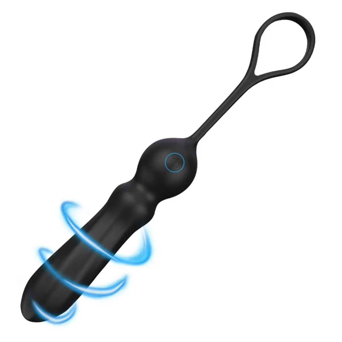 Bolas Anales Vibratorias de Silicona con Modos de Vibración, Diseño Gradual, Masajeador de Próstata, Impermeable, Juguete Sexual para Hombres, Mujeres y Parejas