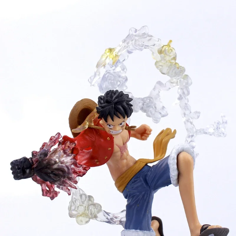 One Piece Anime Monkey·D·Luffy Roronoa Ace Pvc Action Model Collection Cool Stunt Figure Toy Gift