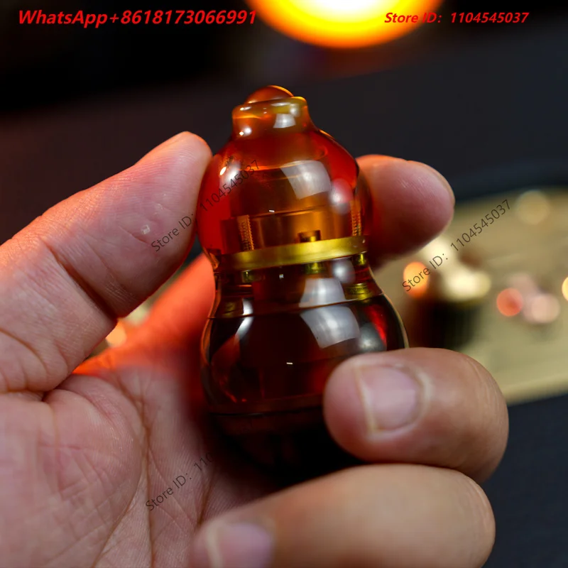 Hulu EDC mechanical magnetic section push card magnetic levitation toy fingertip gyroscope ratchet decompression
