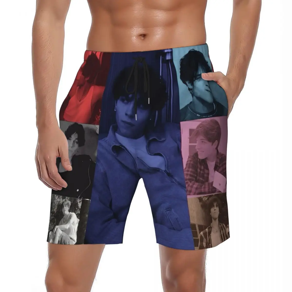 

Мужские шорты для спортзала Sturniolo Triplets, модные плавки Matt Eras Tour, быстросохнущие пляжные шорты для серфинга, популярные пляжные шорты большого размера