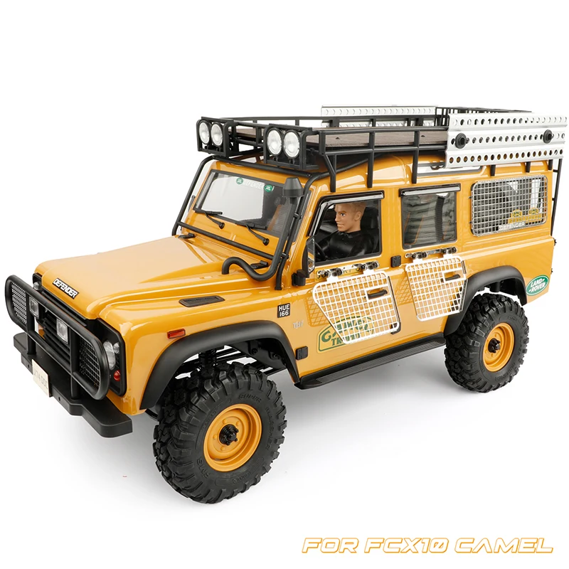 Rede de janela dobrável de metal, armadura protetora, rede de janela lateral para carro crawler 1/10 rc traxxas defender fcx10 camelo cup defender diy