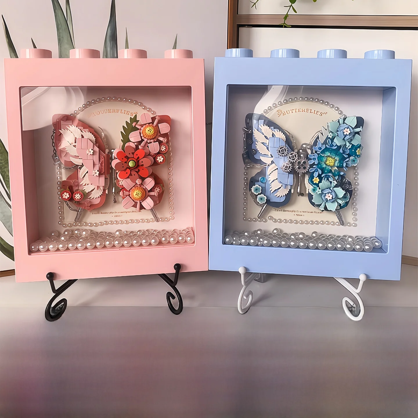 

Набор для сборки фоторамки LOZ Pearl с подсветкой, DIY, ручная работа, художественная рамка-конструктор, подарок на День святого Валентина для девочек