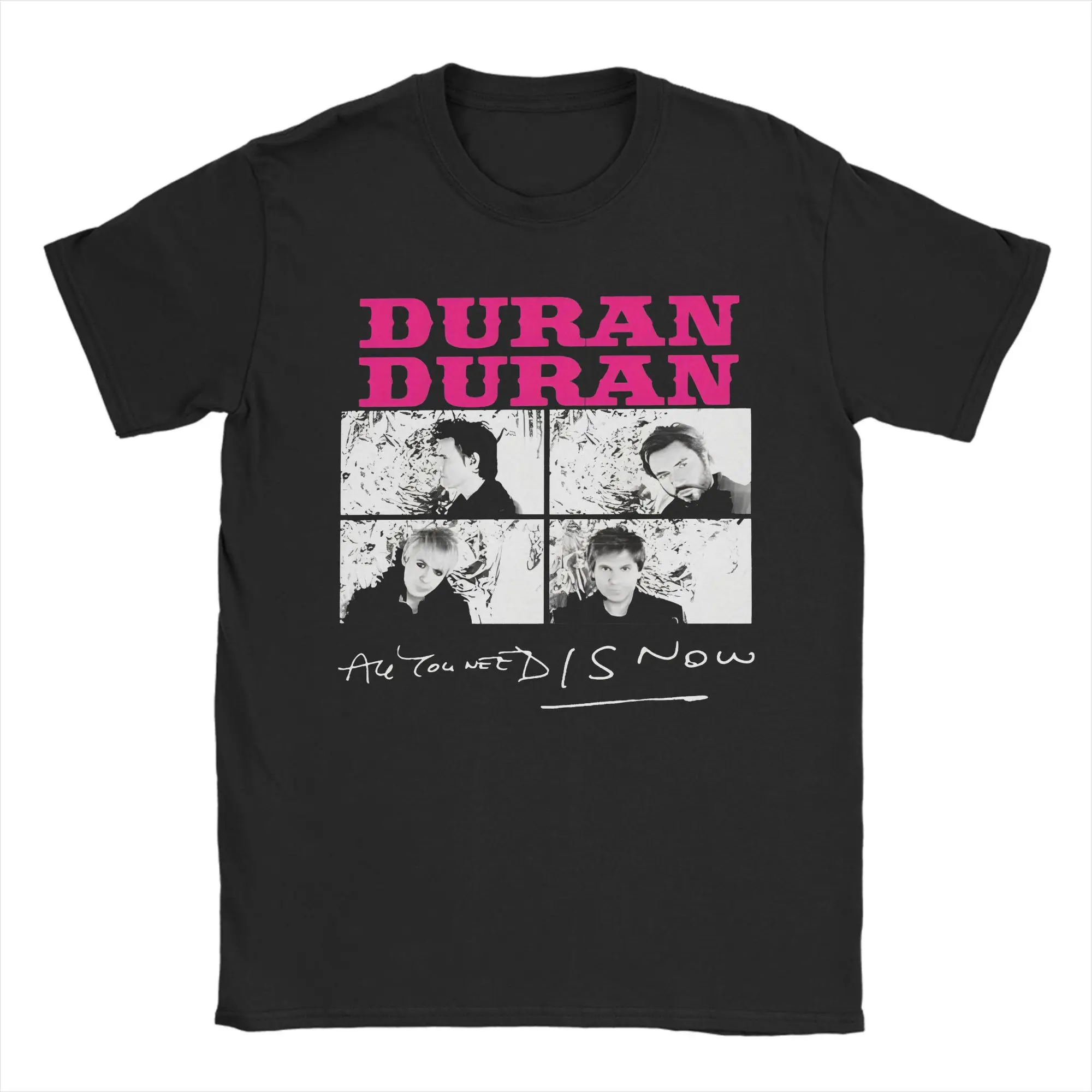 تي شيرت رجالي ونسائي Duran Duran موسيقى فرقة الروك تي شيرت من القطن الخالص تي شيرت أنيق ملابس وتتسابق