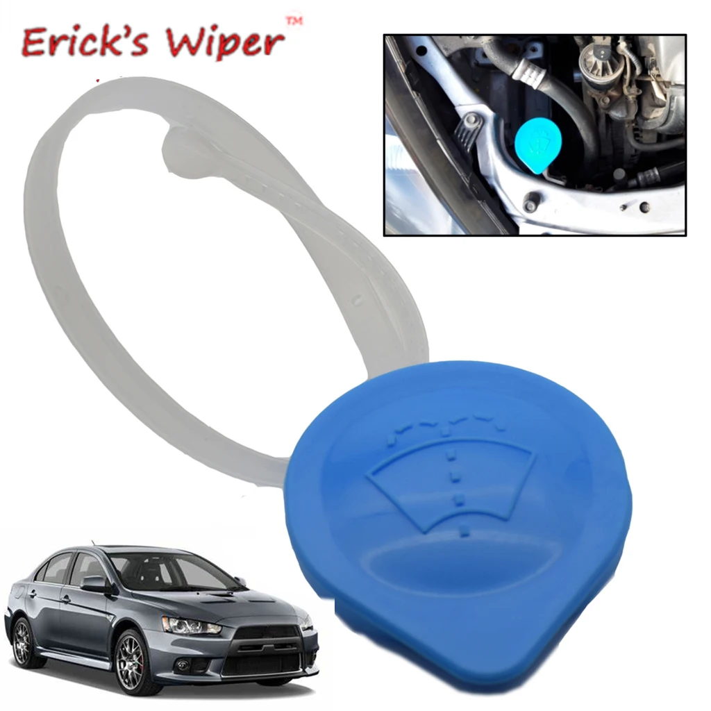 Cubierta de tapa de botella de depósito de fluido para Mitsubishi Lancer Ex Galant Fortis Galant, limpiaparabrisas delantero de Erick's, 2009 - 2016