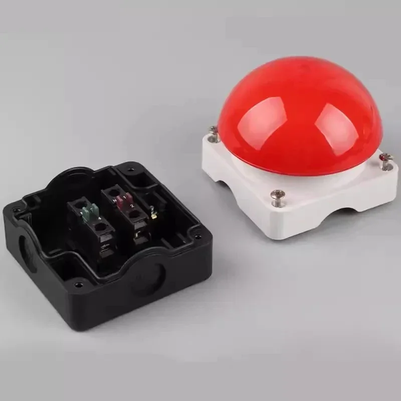 1/5/10 Pcs EFAK Mushroom Push Button Switch IP67 Watproof AC/DC Emergency Stop Self Reset Foot Pedal Hand Racket 1NO+1NC