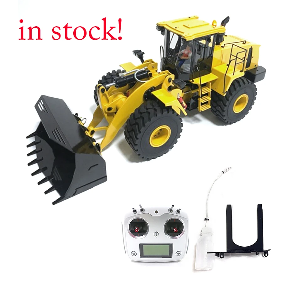 

In Stock 1/14 Metal WA470 RC Hydraulic Wheel Loader Model Forklift RTR 980L Construction Cars Toy Boy Birthday Present Vehicles