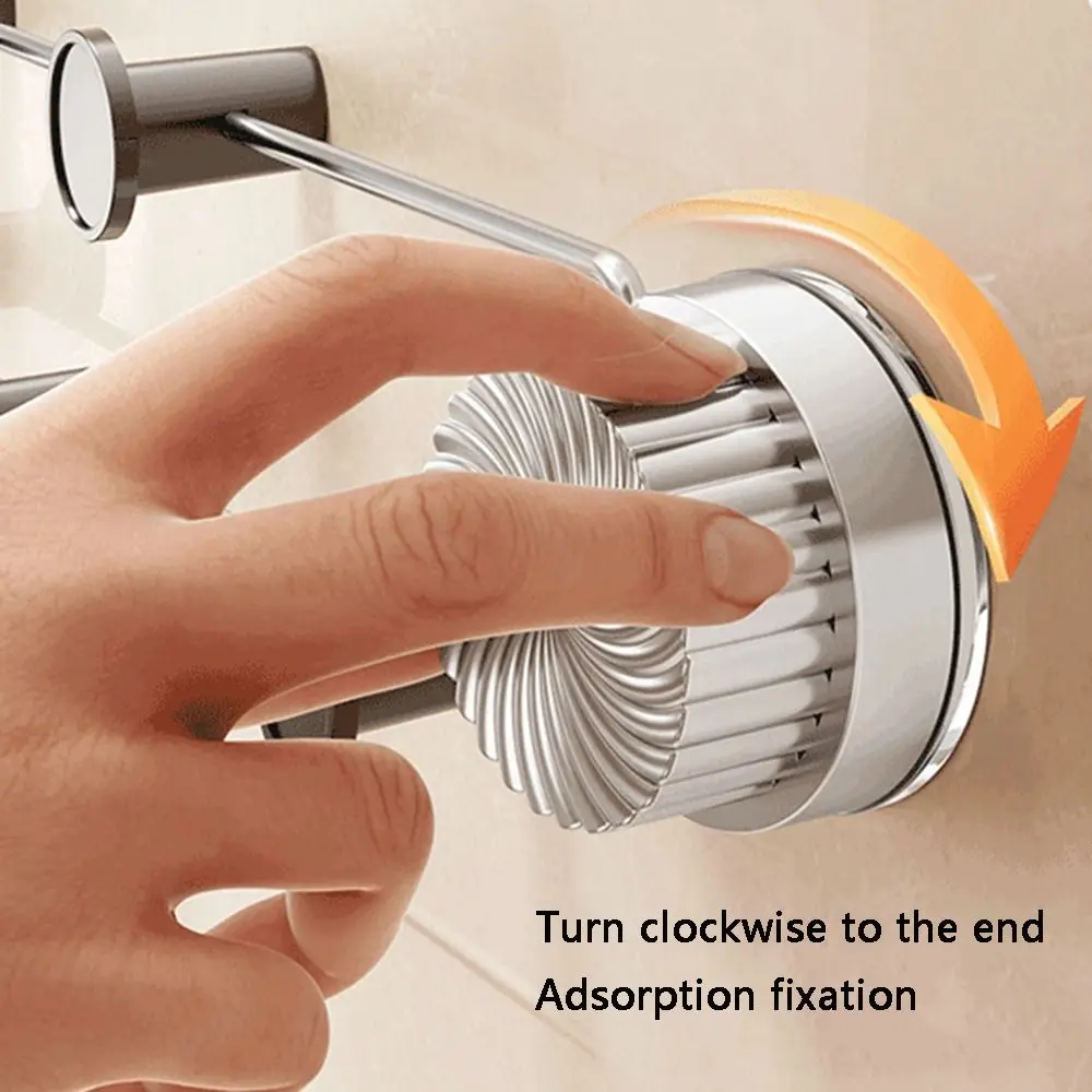 With 7 Hook Suction Cup Row Hook No Punching Strong Bearing Capacity Sundries Storage Hook Non-Marking Waterproof