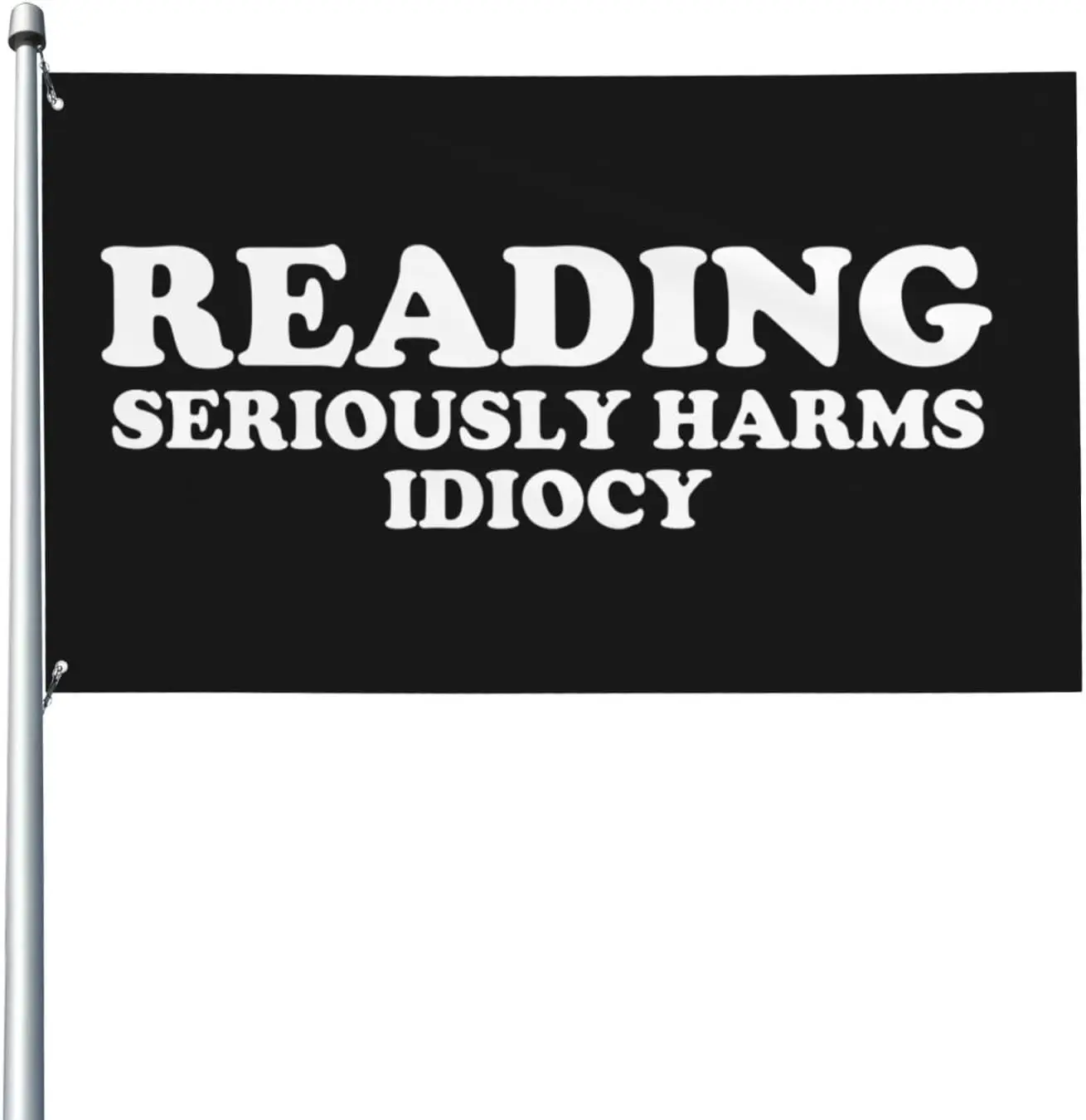Flagnshow 100% Polyester Reading Seriously Harms Idiocy Flags