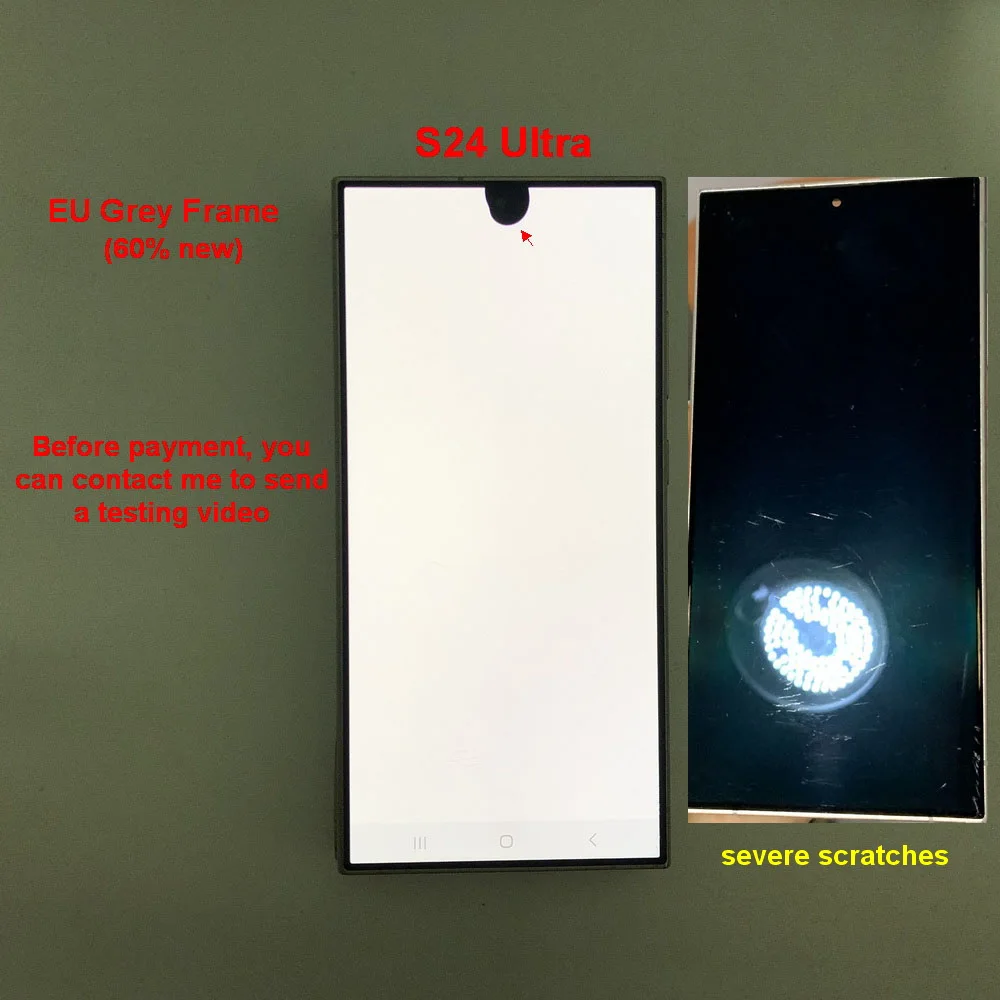 6.8' Super AMOLED For Samsung Galaxy S24 Ultra 5G S928B S928U S928E LCD Display Touch Screen Digitizer With Defects Screen image 3