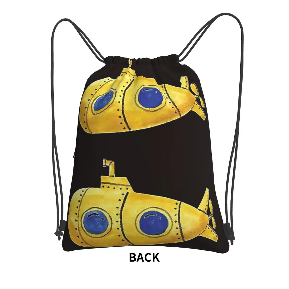 Beatle Submarine-mochila portátil con cordón para estudiantes, bolso informal con cordón, bolsa para artículos diversos, escolar