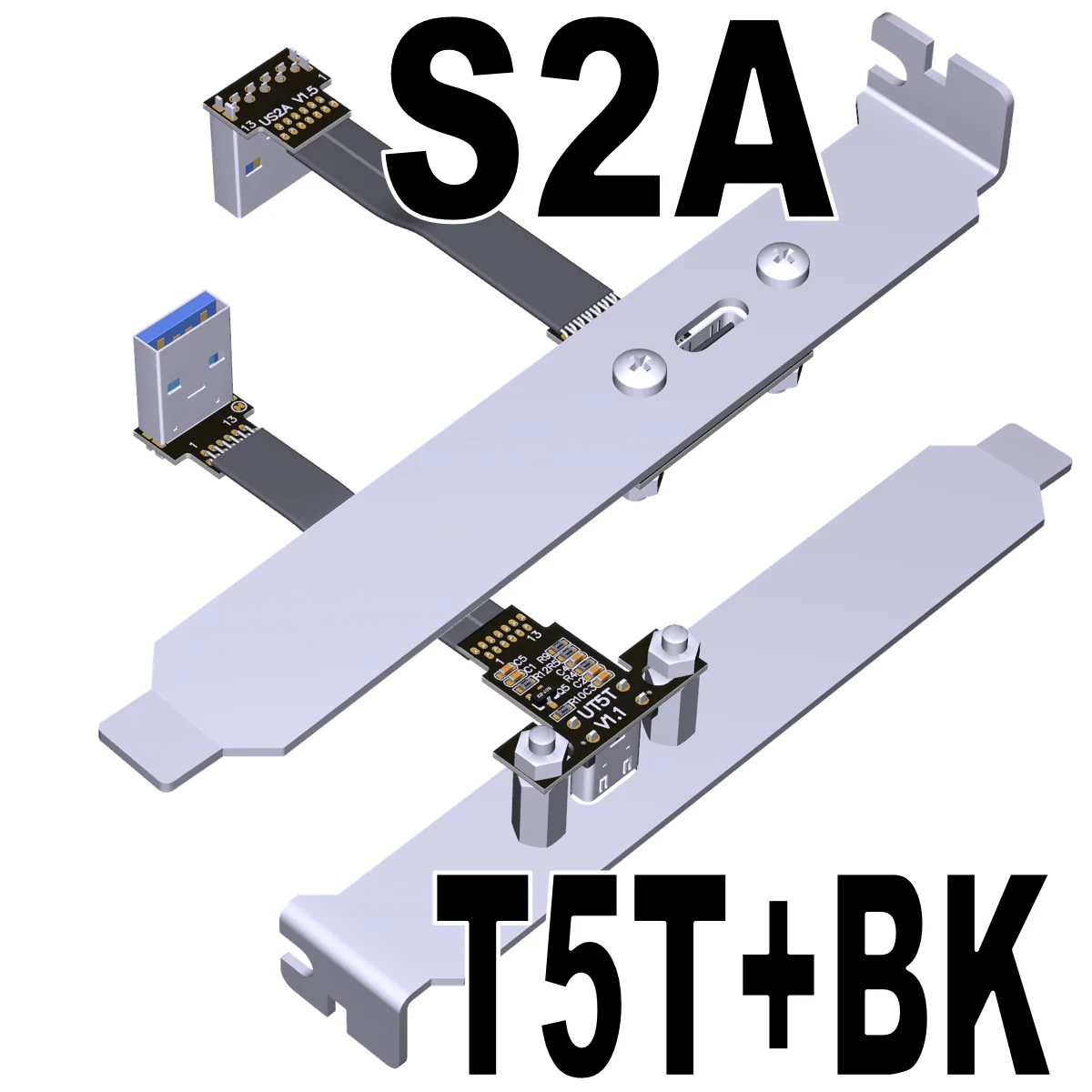 Кабель-удлинитель с разъемом Usb C на Usb A 10G/bps, плоский гибкий шнур для фотосъемки «Папа-мама» с разъемом USB 3,1