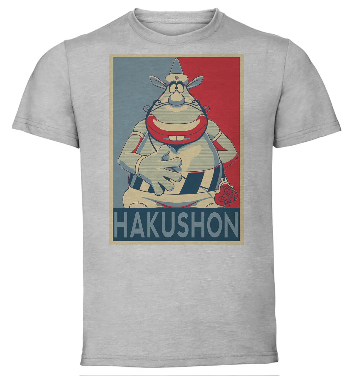 

T-Shirt Unisex Grey Propaganda Mago pancione Hakushon