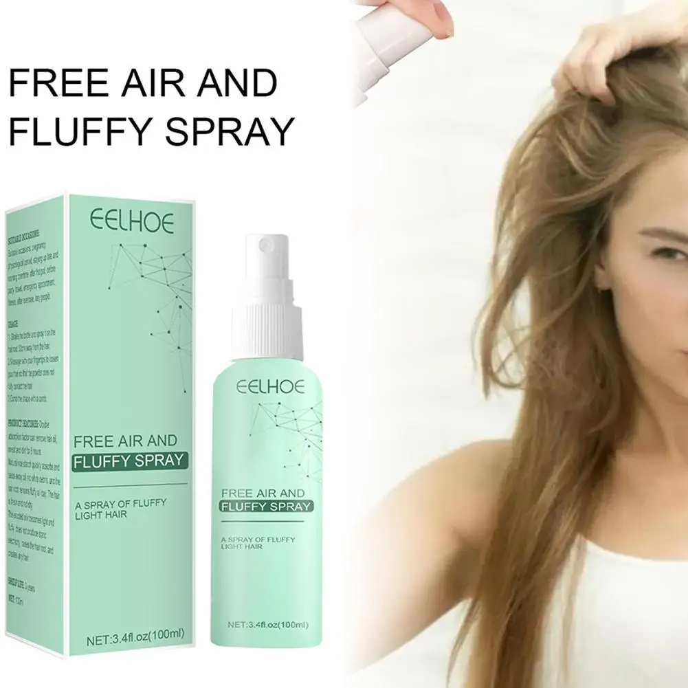 EELHOE-Spray Refrescante para Cabelos Secos, Shampoo Sem Lavagem, Ar Livre e Fofo, Controle de Óleo, Spray Volumizante Fofo