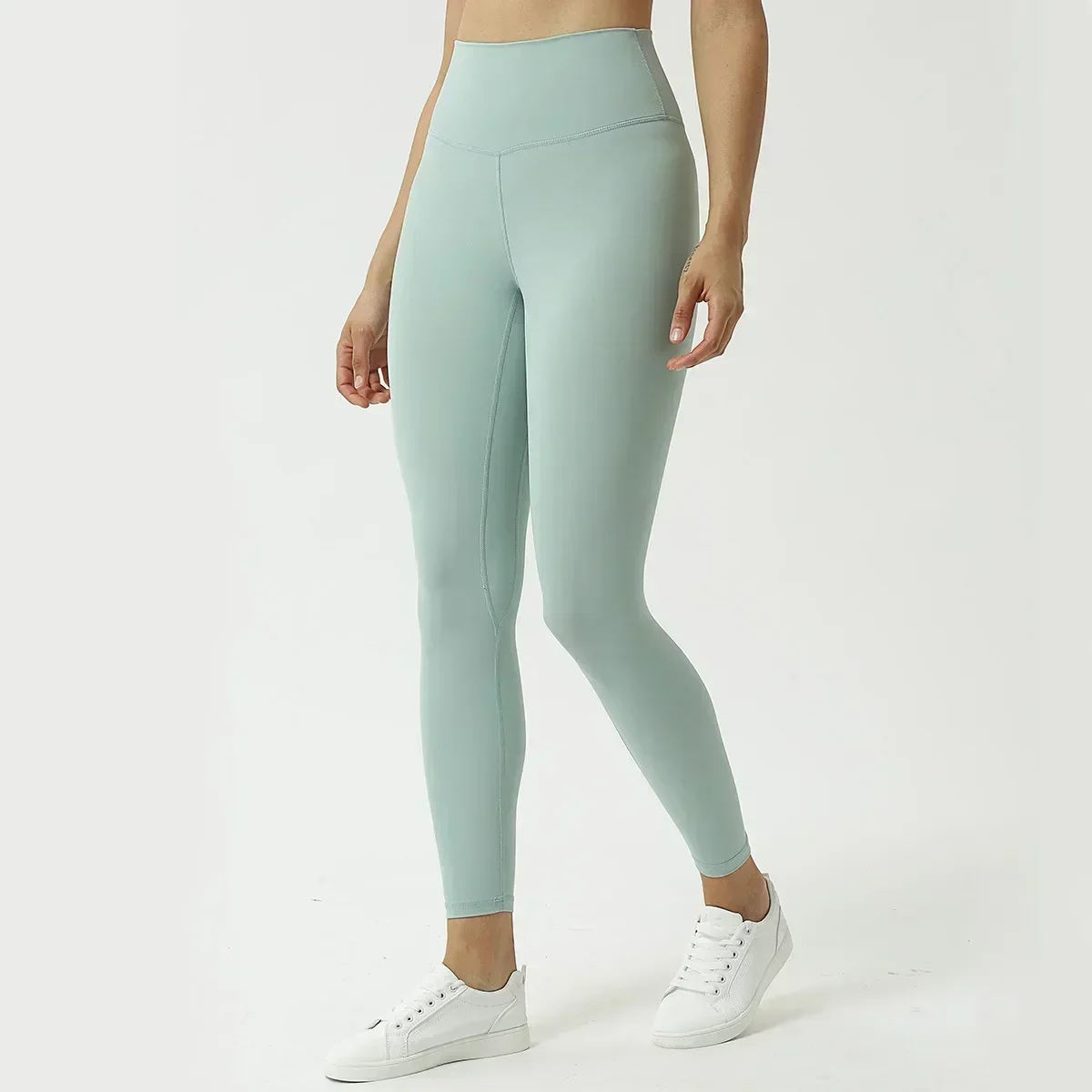 Pantalon de yoga moulant brossé double face pour femme, fesses de pêche, taille haute, levage des fesses, pantalon de fitness amincissant