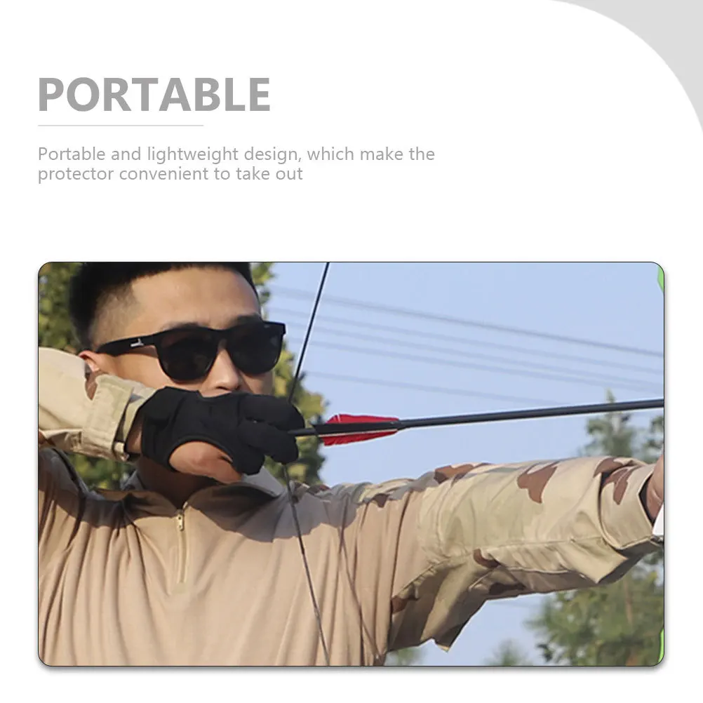 

Adjustable Archery Glove Professional Wear-Resistant Finger Guard for Bow Shooting Portable Lightweight Archery Equipment