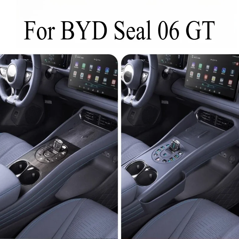 

Для BYD Seal 06 GT центральное управление, силиконовая накладка, чашка для воды, защитный чехол для беспроводной зарядки, украшение автомобиля, автозапчасти