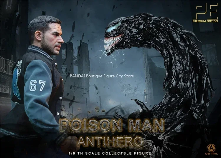 In Stock ADD TOYS 1/6 Venom POISON MAN Tom Hardy AD09 Movable Soldier Model Hand Puppet Toy Collection