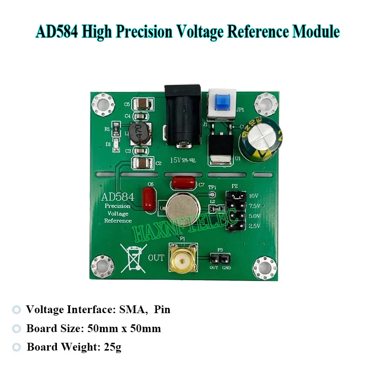 AD584LH High Precision Voltage Reference Source Module 2.5V 5V 7.5V 10V Reference Voltage