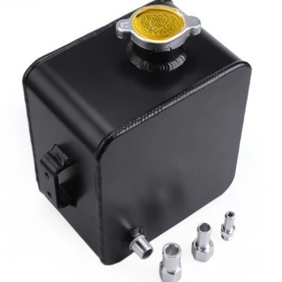 Car modification accessories Aluminum alloy auxiliary water tank Cooling kettle 2.5L heat dissipation breathable pot