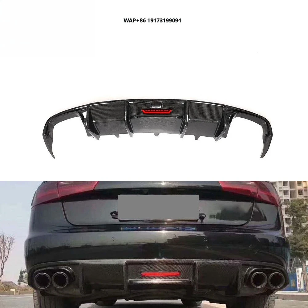 

Carbon Fiber Car Rear Bumper Diffuser for A6 C7 2016-2018