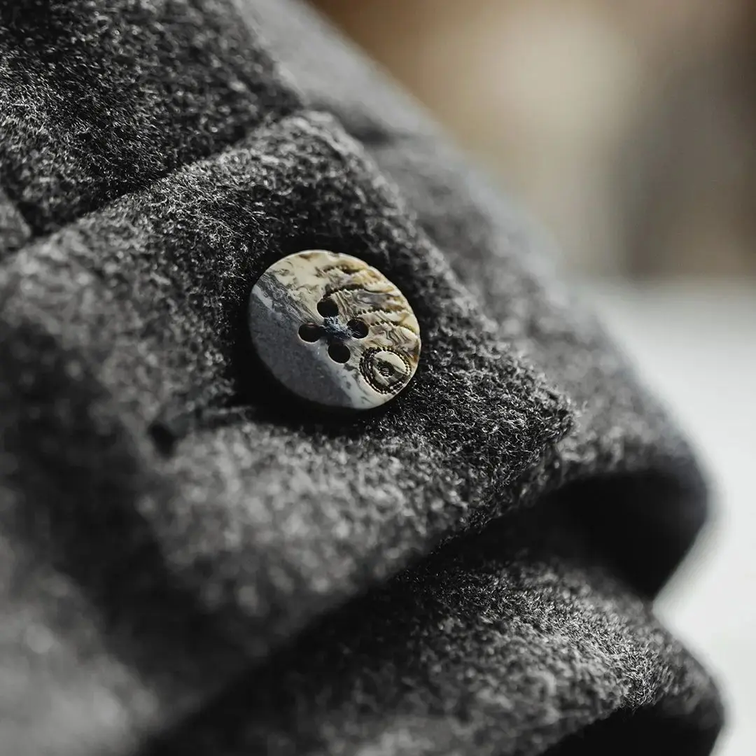 Мужские теплые серые утепленные шерстяные классические брюки Maden, повседневные длинные брюки прямого кроя, офисные брюки на осень-зиму