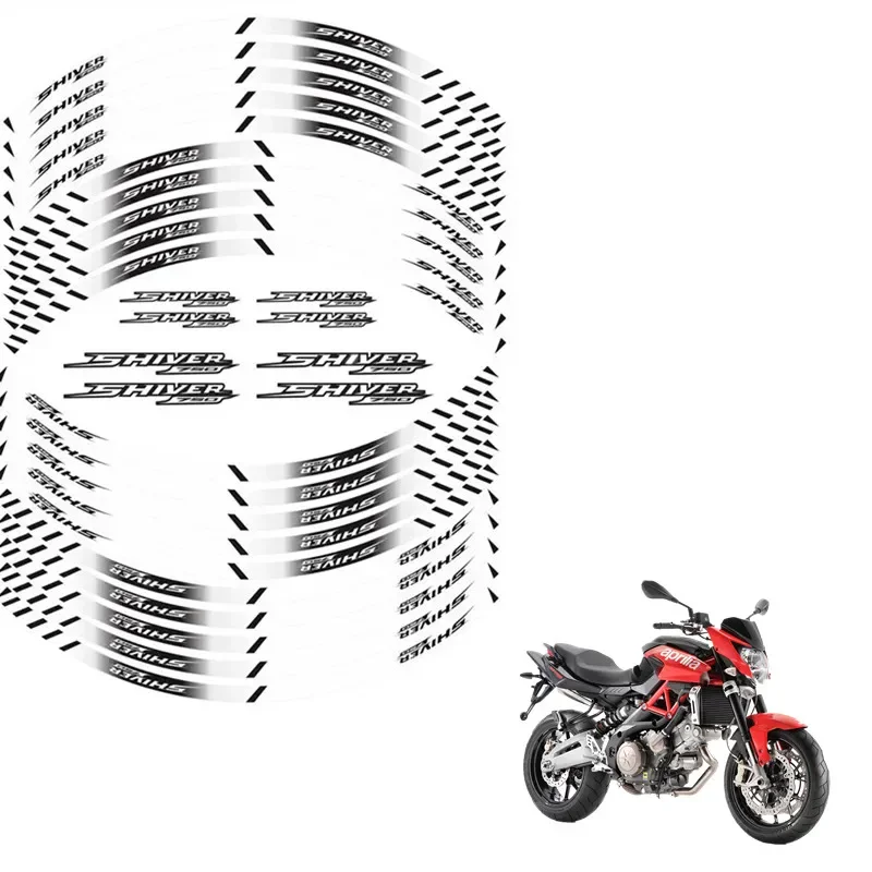 FOR APRILIA Shiver750 Motorbike Parts Contour Wheel Decoration Decal Sticker - A