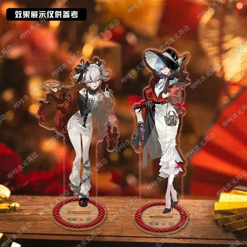 جديد أنيمي Wuthering موجات The Shorekeeper Camellya قلادة الاكريليك حامل الملحقات جمع الشكل سطح المكتب الحلي هدية