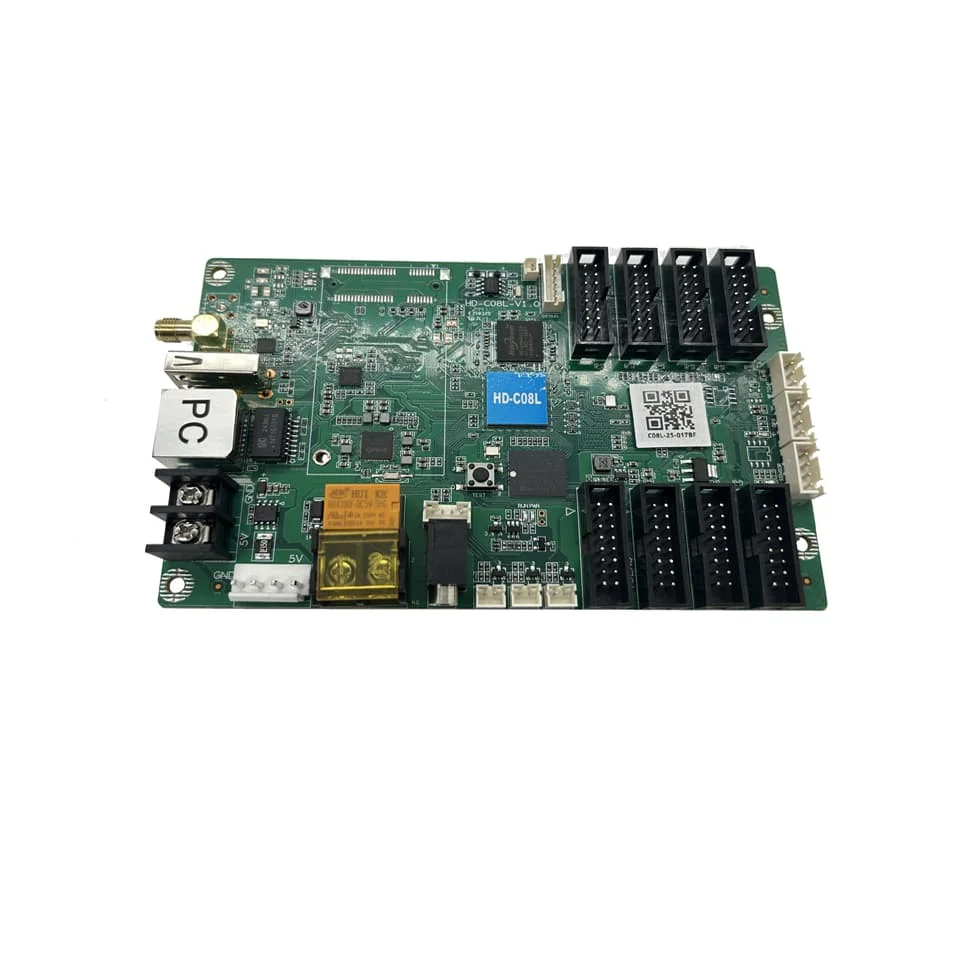 Free Shipping HuiDu-C08  Controller Usb/rj45/Wifi HUB 75 Full Color module RGB Control system 5V