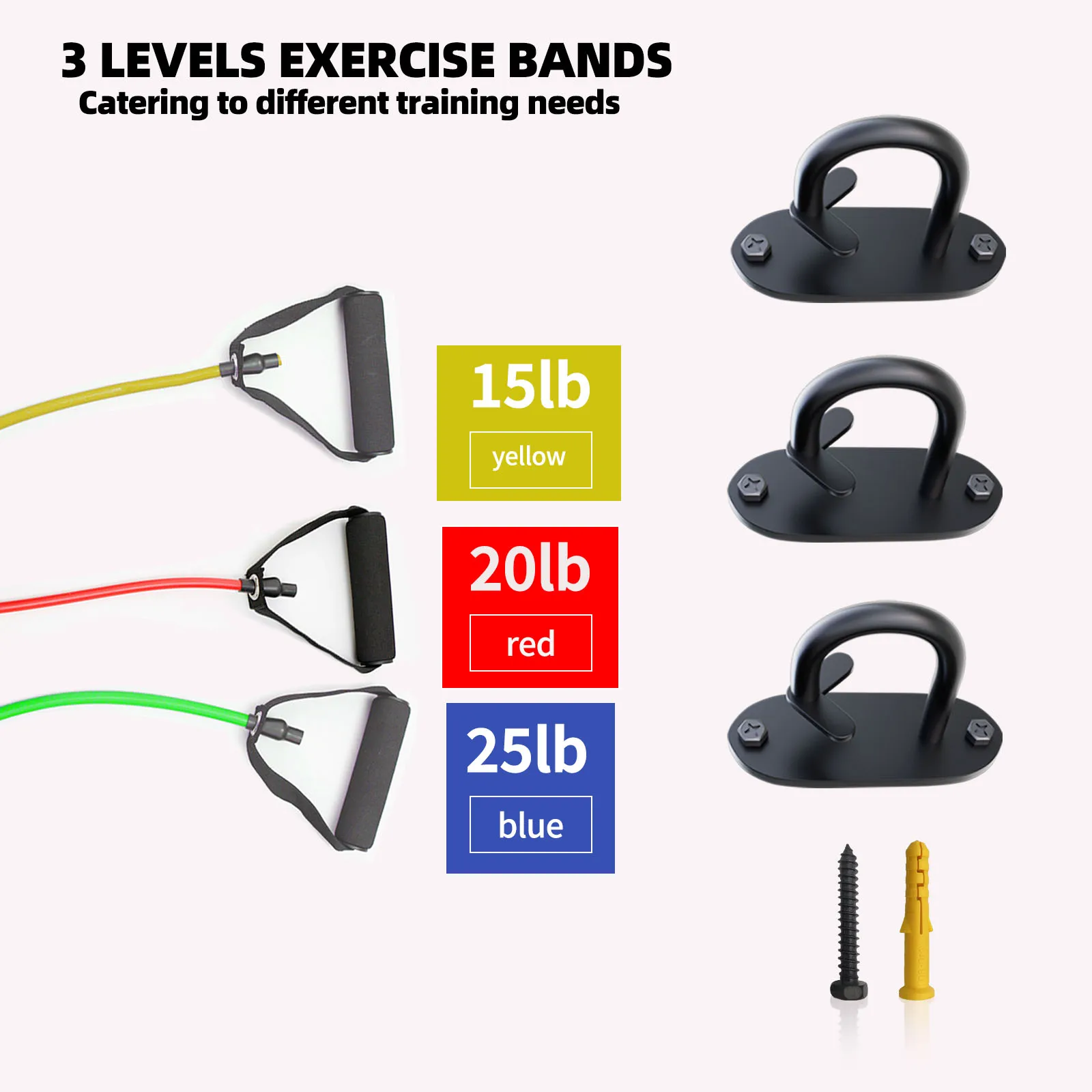 مقاومة اللياقة البدنية الملاكمة الكتف فتح الجمال الظهر والرقبة تمتد اليوغا التدريب مجموعة شريط المقاومة المهنية #4