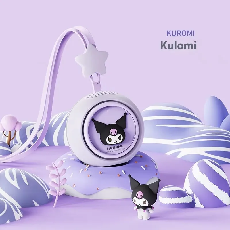 سانريو-مرحبا كيتي مروحة رقبة محمولة معلقة ، تصميم بدون أوراق ، كرتون كورومي ، مروحة صغيرة محمولة باليد ، بوكاكو ، صيف ، جديد ،