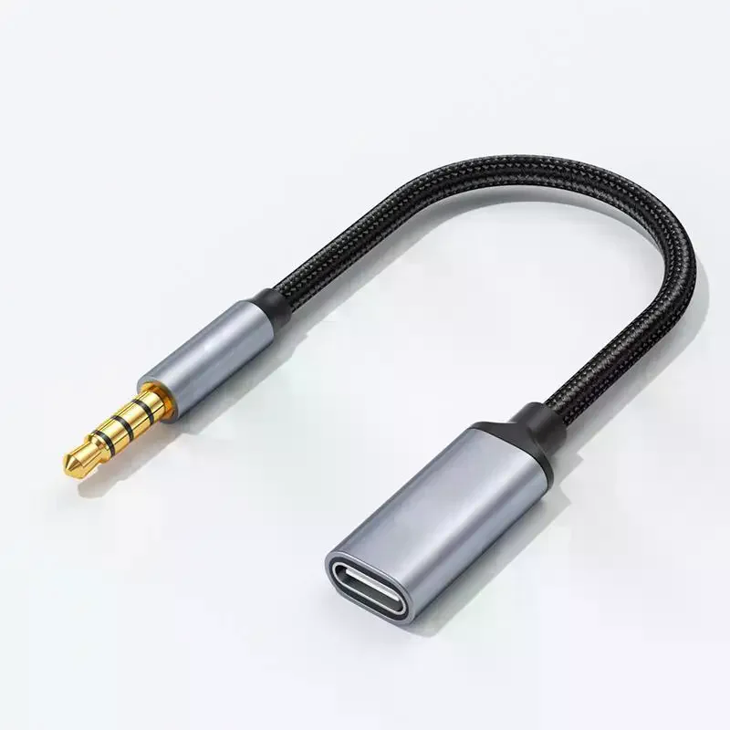Phone Tablet PC Accessories With USB C Port Cable Conversion Earphone Microphone 3.5mm To Type-C Aux Analog signal Audio Adapter - view 5