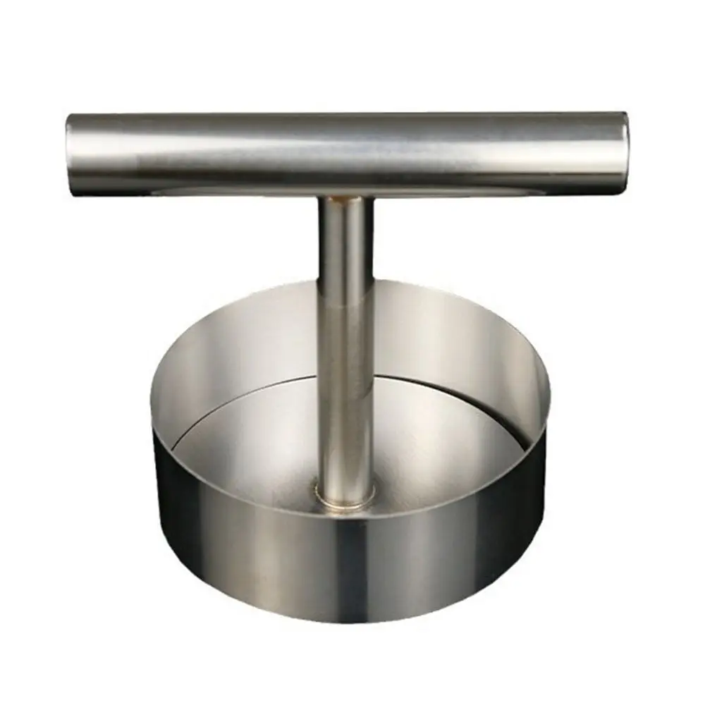 

Adjustable Thickness Stainless Steel Hamburger Press Non-Stick Creative Burger Patty Maker Durable Round Patties Maker Pork