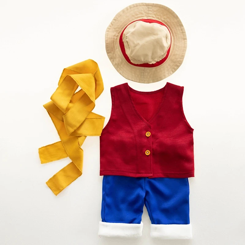 Newborn Photography Clothing Baby Boy Animation Theme Hat Top+Pants 3 Pcs/Set Infant Studio Role Play Photo Creative Clothing